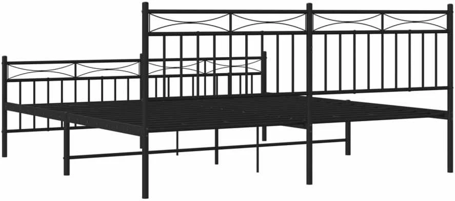 Lova Lovos rėmas su galvūgaliu/kojūgaliu, juodas, 183x213cm, metalas