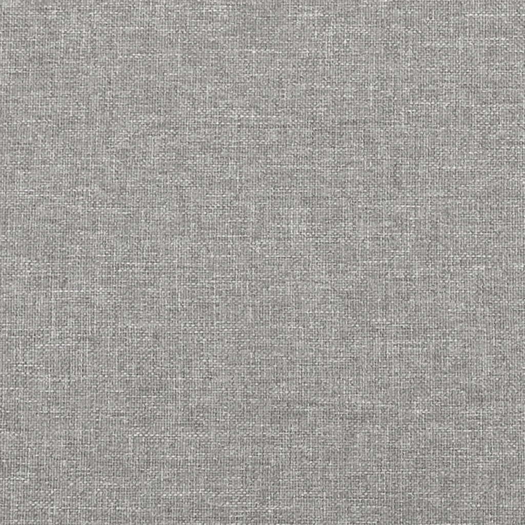 Lovos rėmas be čiužinio, šviesiai pilkas, 200x200cm, audinys