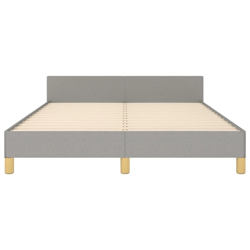 Lovos rėmas be čiužinio, šviesiai pilkas, 140x190cm, audinys