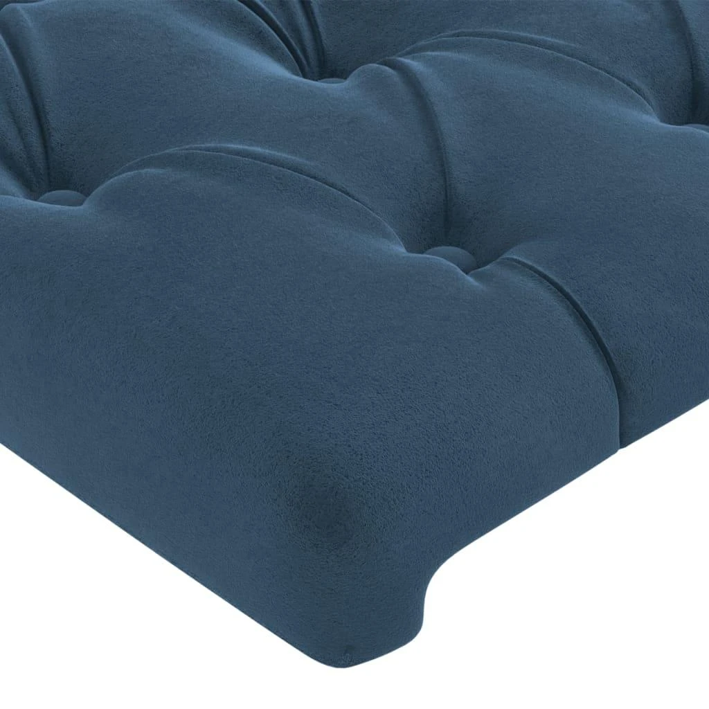 Lovos rėmas be čiužinio tamsiai mėlynas 200x200 cm aksomas