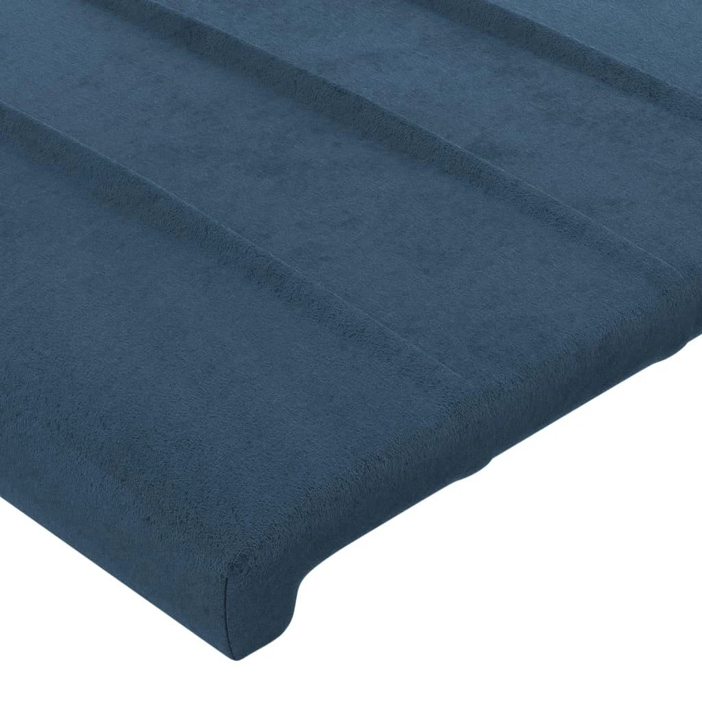 Lovos rėmas be čiužinio tamsiai mėlynas 200x200 cm aksomas