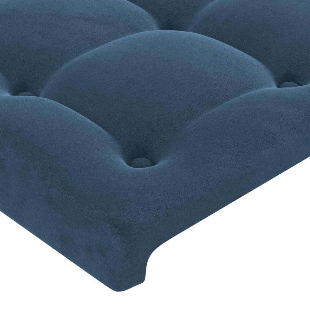 Lovos rėmas be čiužinio tamsiai mėlynas 200x200 cm aksomas