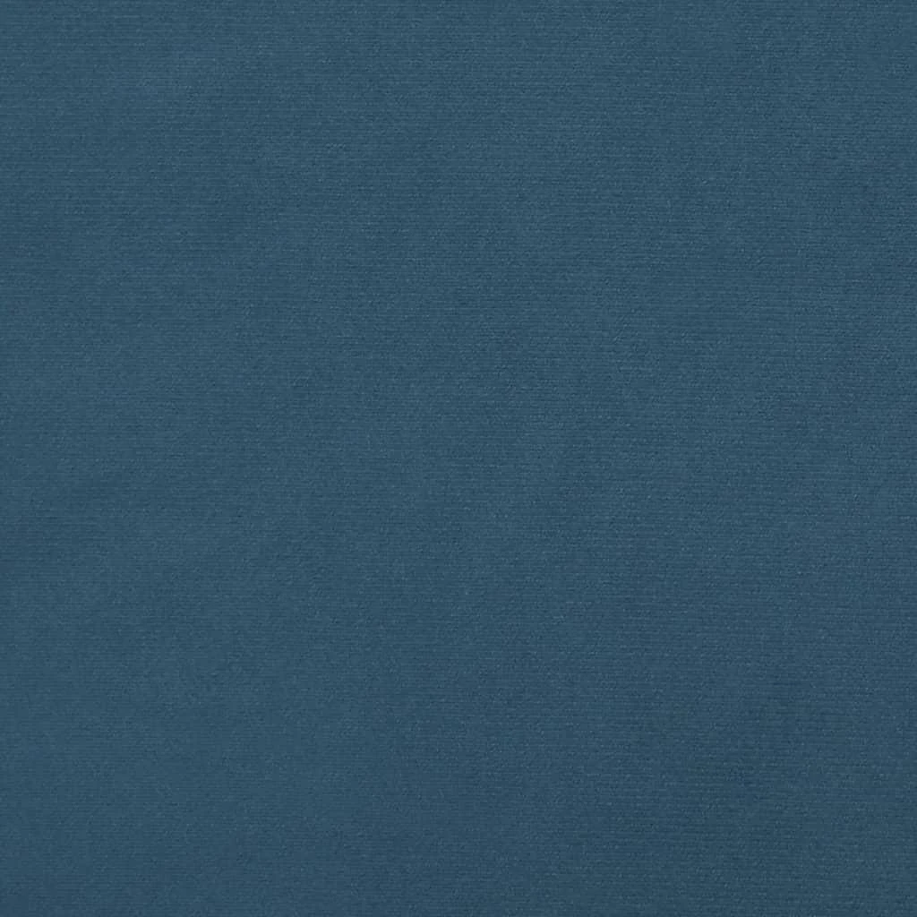 Lovos rėmas be čiužinio tamsiai mėlynas 140x200 cm aksomas