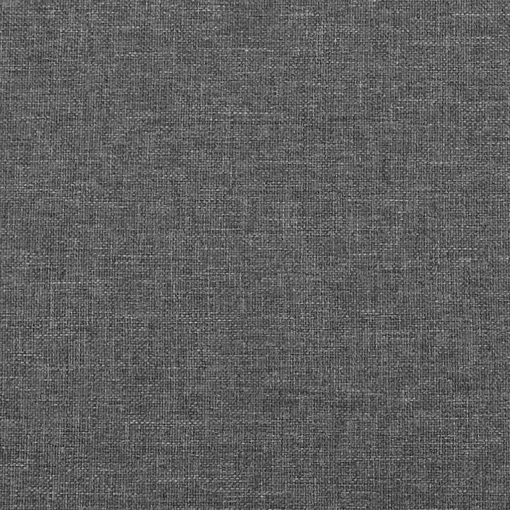 Lovos rėmas be čiužinio, tamsiai pilkas, 200x200cm, audinys
