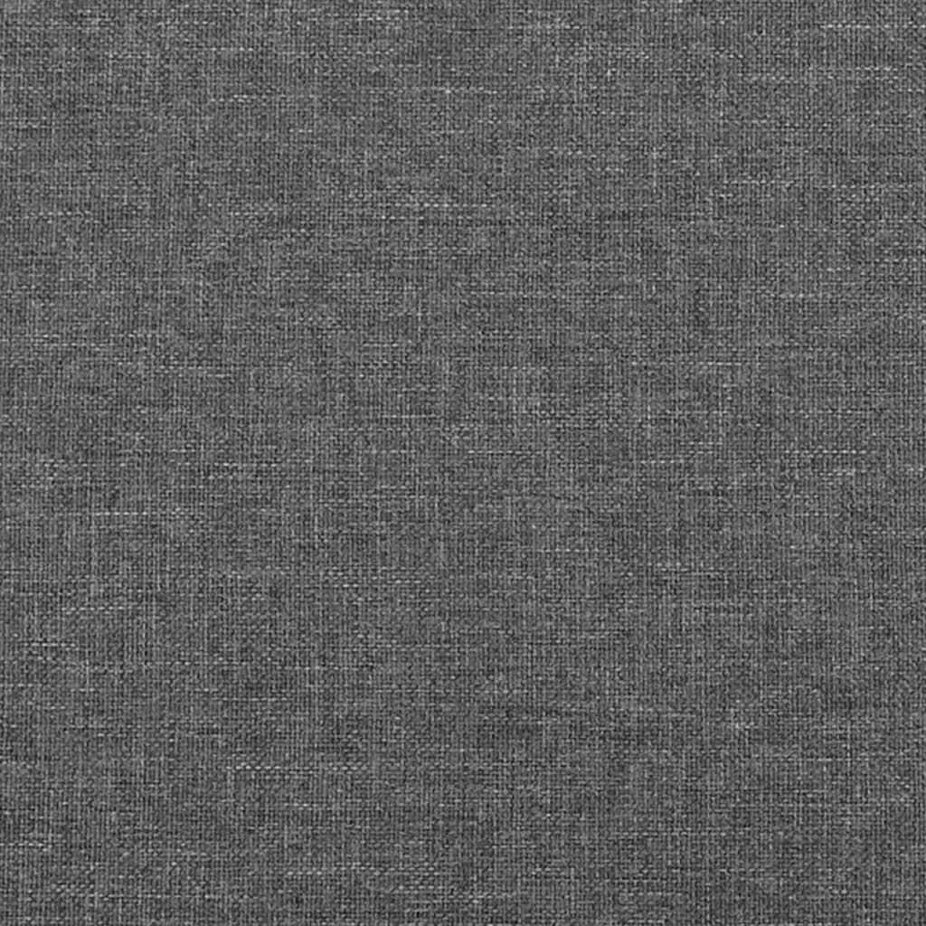 Lovos rėmas be čiužinio, tamsiai pilkas, 200x200cm, audinys