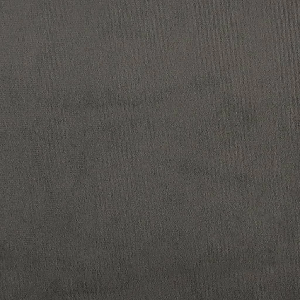 Lovos rėmas be čiužinio, tamsiai pilkas, 140x200cm, aksomas