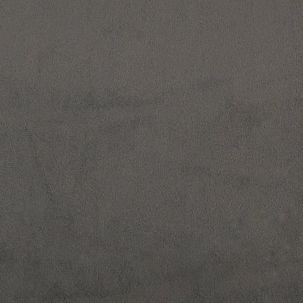 Lovos rėmas be čiužinio, tamsiai pilkas, 200x200cm, aksomas