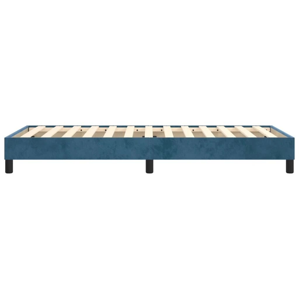 Lovos rėmas be čiužinio tamsiai mėlynas 90x190 cm aksomas