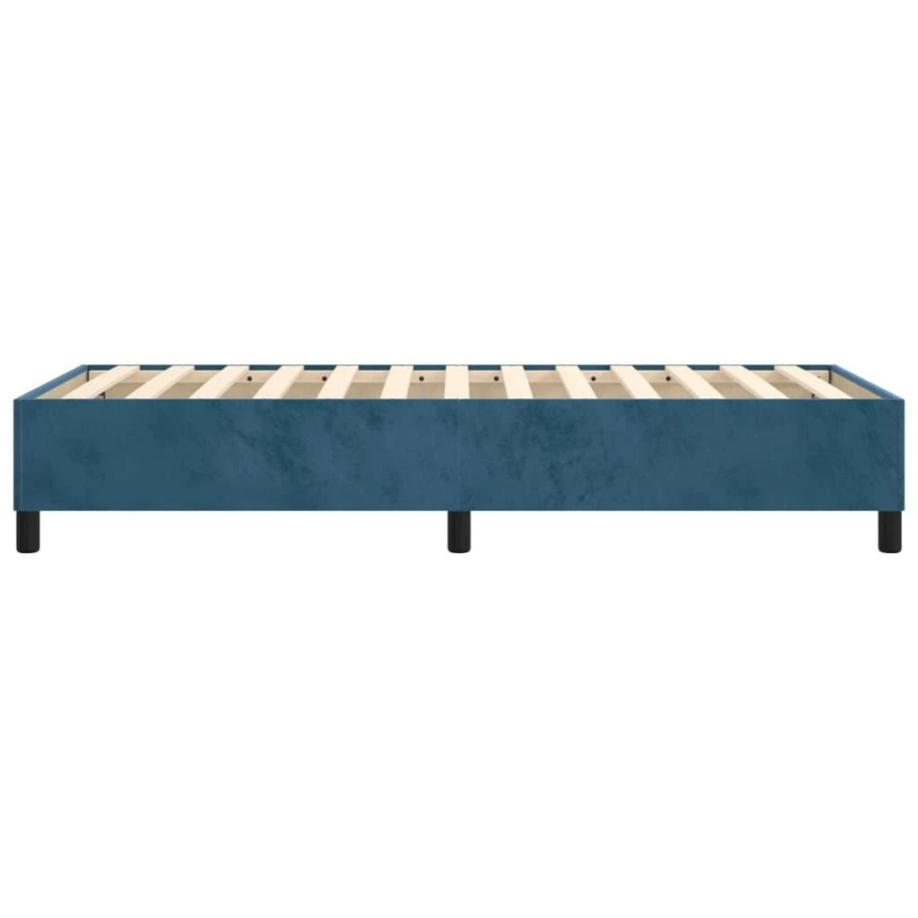 Lovos rėmas be čiužinio tamsiai mėlynas 90x200 cm aksomas