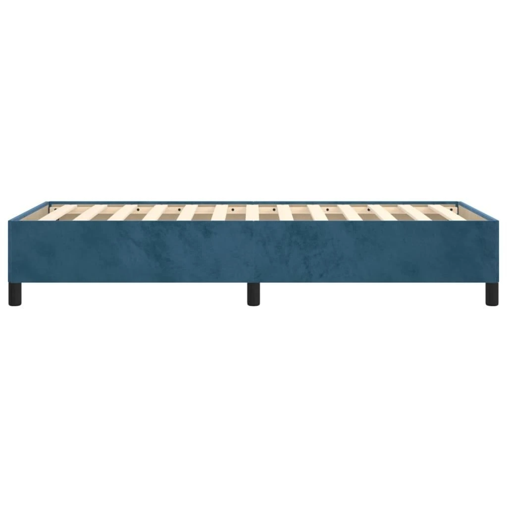 Lovos rėmas be čiužinio tamsiai mėlynas 90x200 cm aksomas