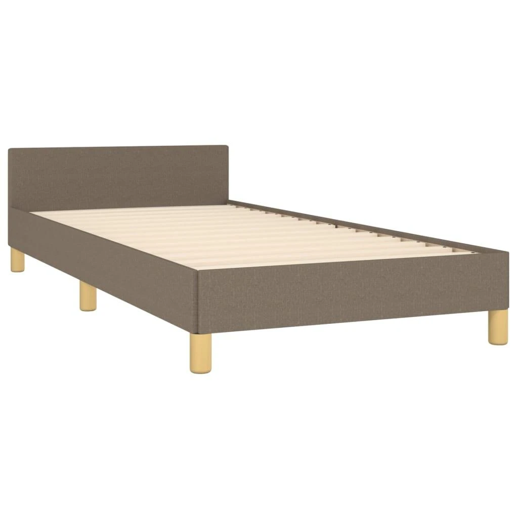 Lovos rėmas be čiužinio, taupe spalvos, 100x200cm, audinys