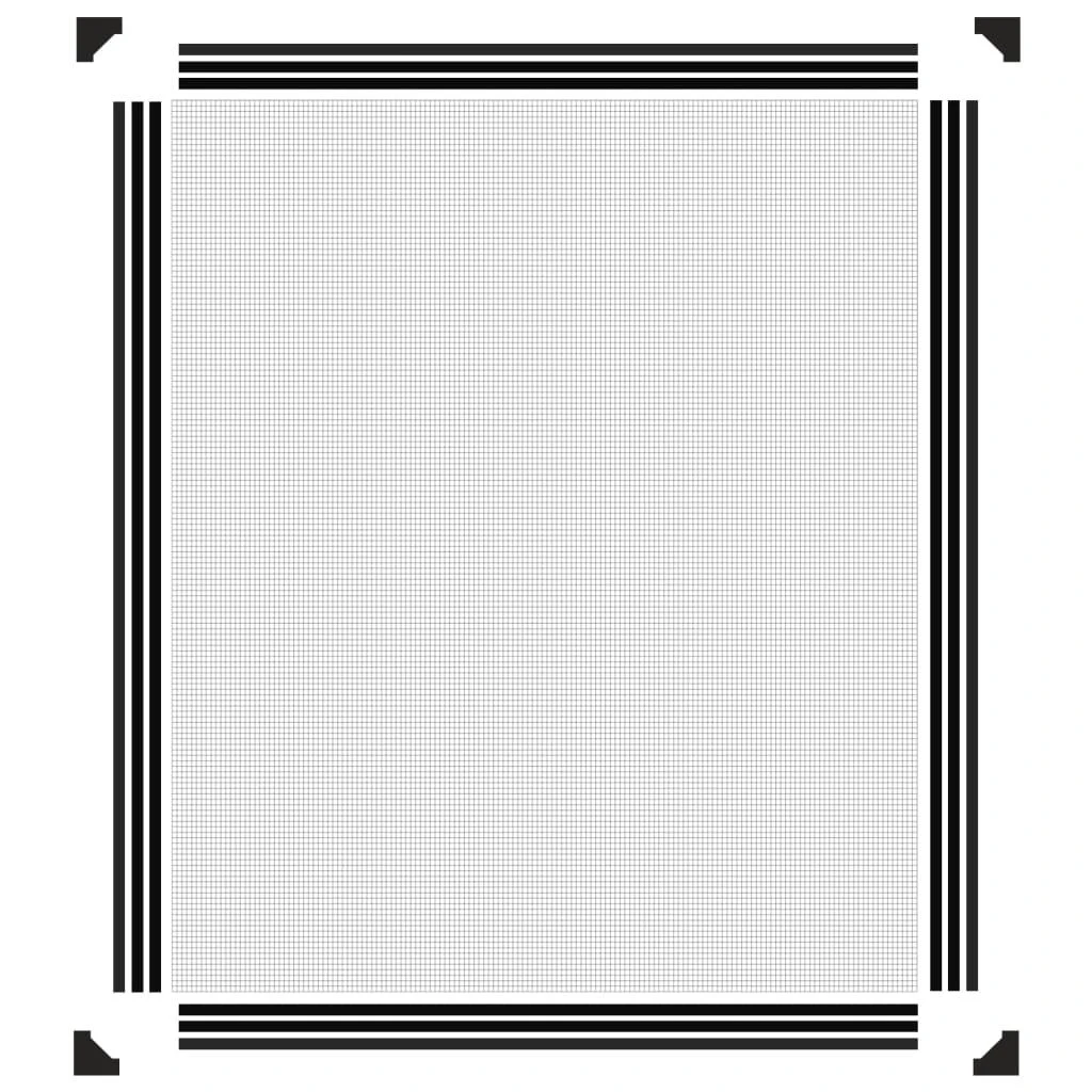 Magnetinis tinklelis nuo vabzdžių langams, antracito, 100x120cm