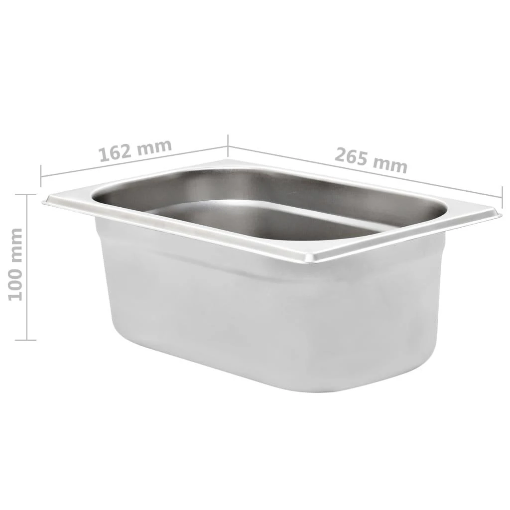 Gastronorm indai, 8 vnt., nerūdijantis plienas