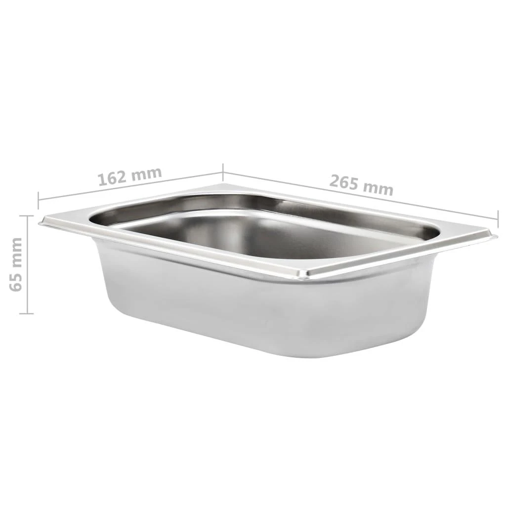Gastronorm indai, 8vnt., nerūdijantis plienas
