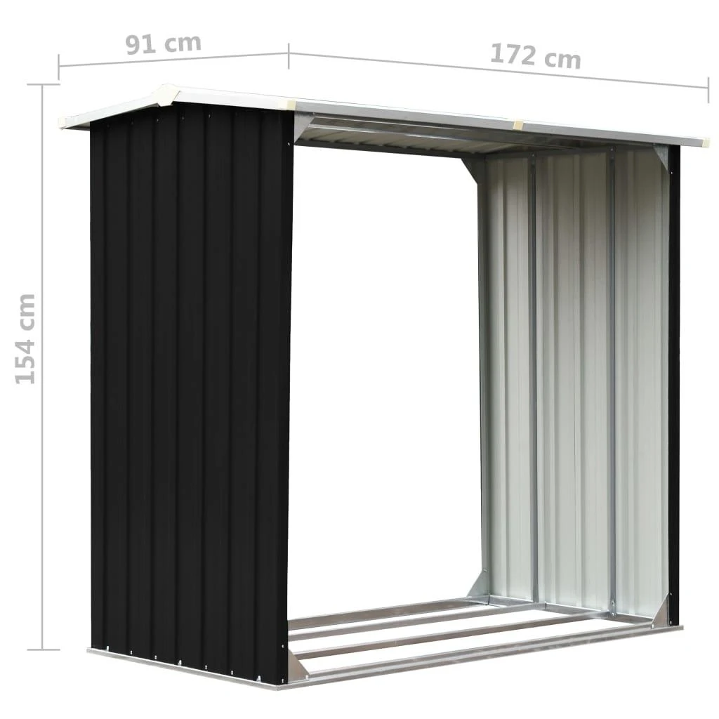 Malkinė, antracito spalvos, 172x91x154cm, galvanizuotas plienas
