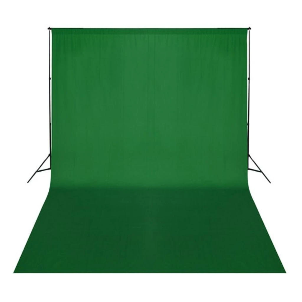 Medvilninis fonas be stovo, žalias, 500x300cm, Chroma-key