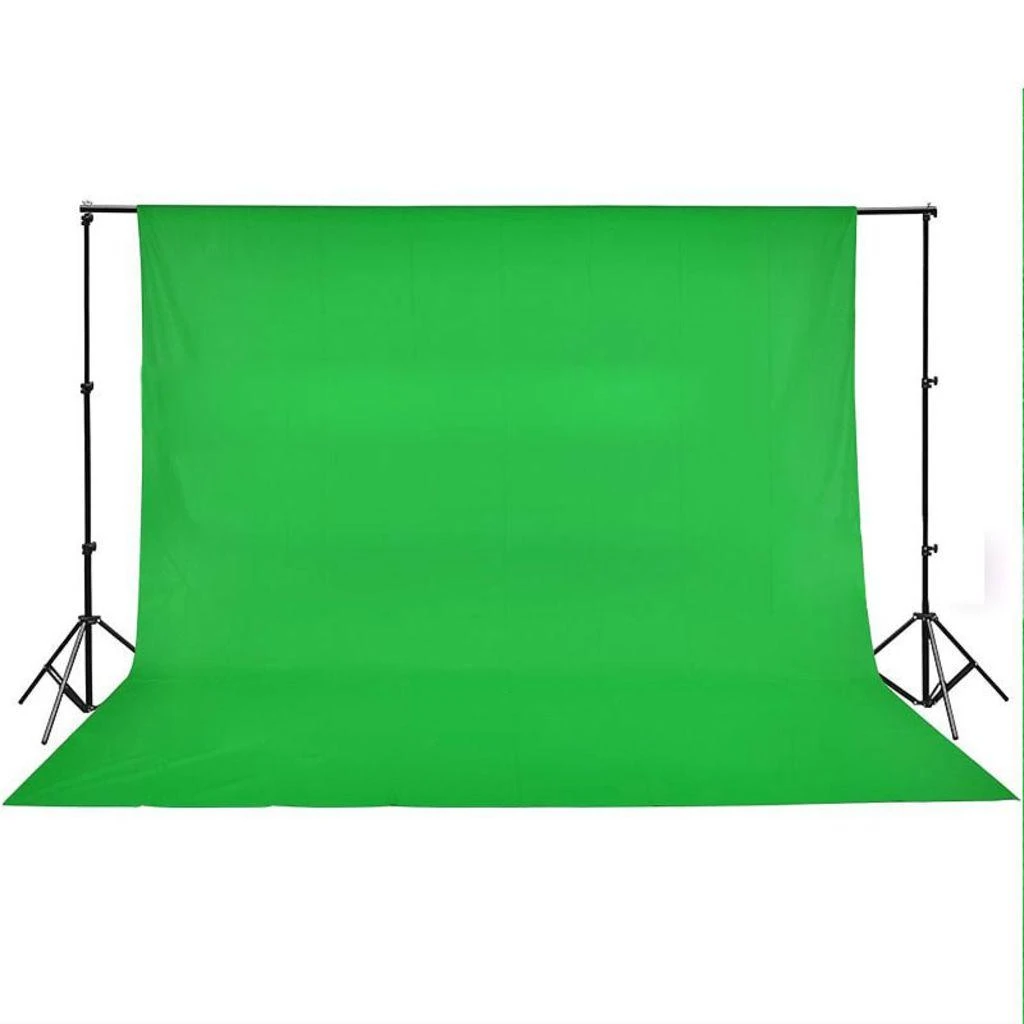 Medvilninis fonas be stovo, žalias, 500x300cm, Chroma-key