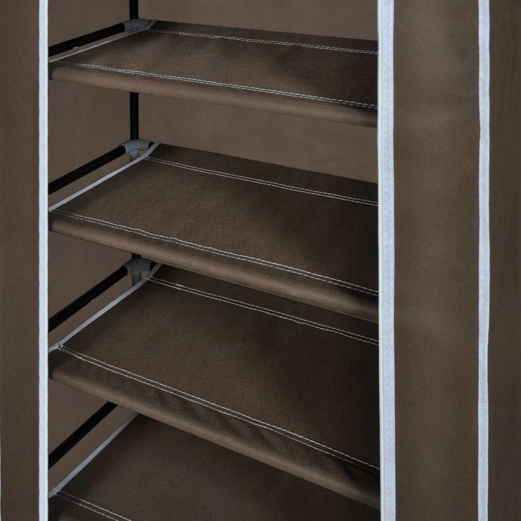 Medžiaginė Spintelė Batams 58 x 28 x 106 cm, Uždaroma, Ruda