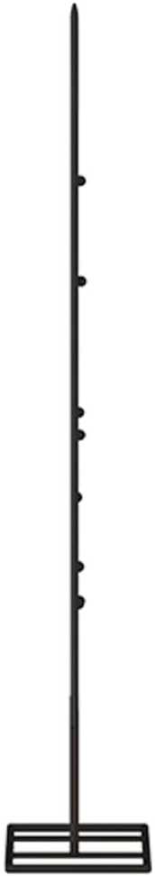 Metalinė Kalėdų eglutė, juodos spalvos, 60 cm