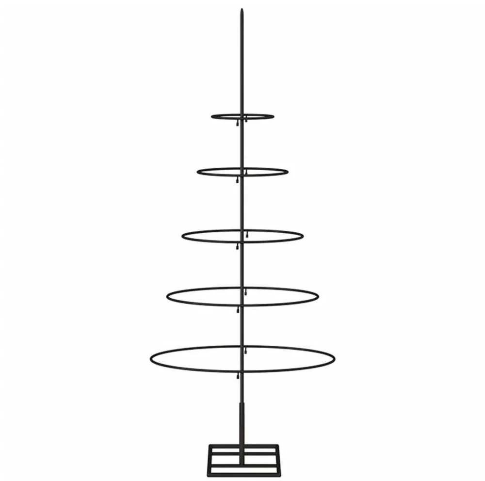 Metalinė Kalėdų eglutė, juodos spalvos, 90 cm