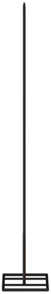 Metalinė Kalėdų eglutė, juodos spalvos, 90 cm