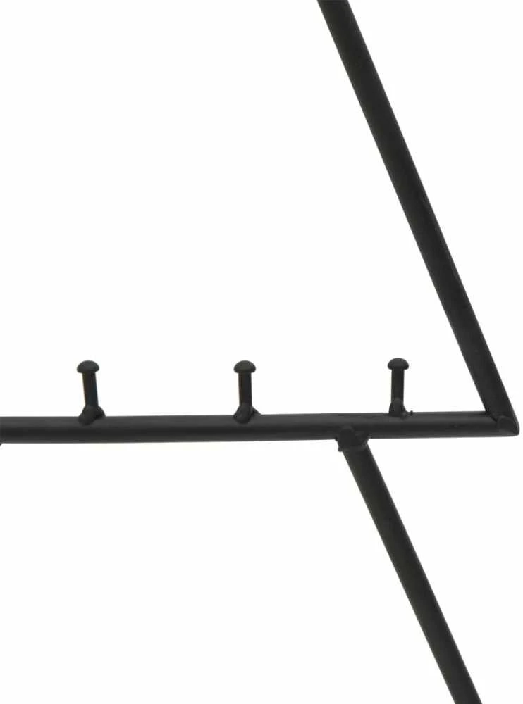Metalinė Kalėdų eglutė, juodos spalvos, 60 cm