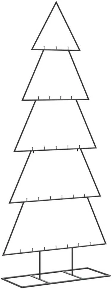 Metalinė Kalėdų eglutė, juodos spalvos, 150 cm