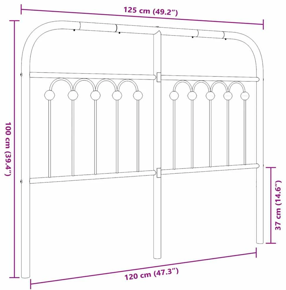 Metalinis galvūgalis, baltos spalvos, 120cm