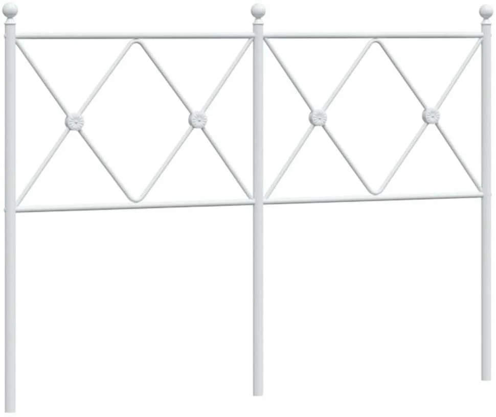 Metalinis pakaitinis galvūgalis, baltos spalvos, 120cm