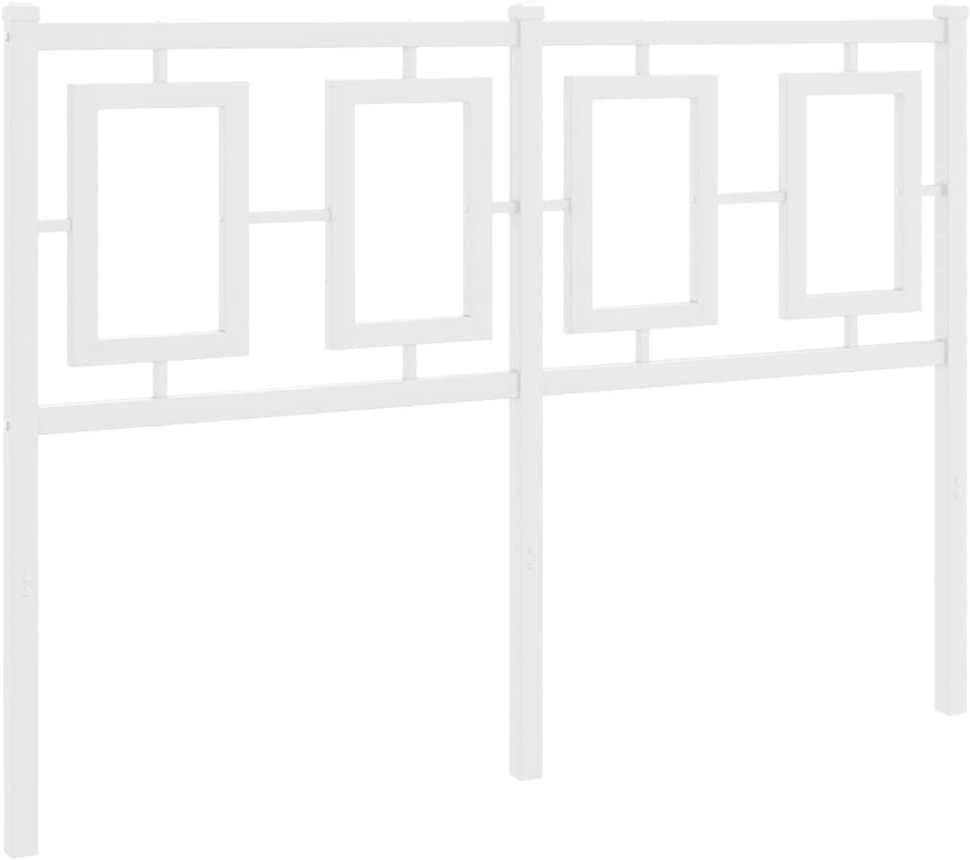 Metalinis galvūgalis, baltos spalvos, 120cm