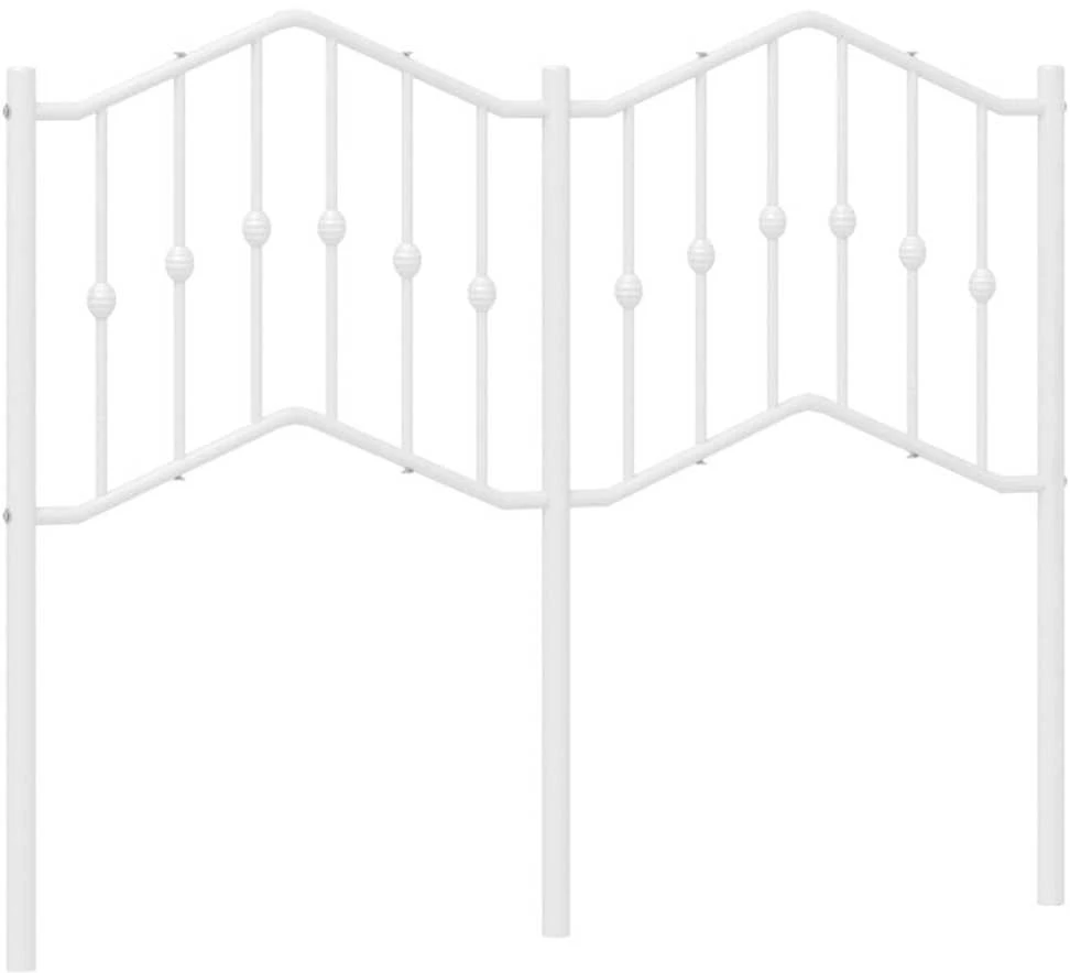 Metalinis galvūgalis, baltos spalvos, 120cm