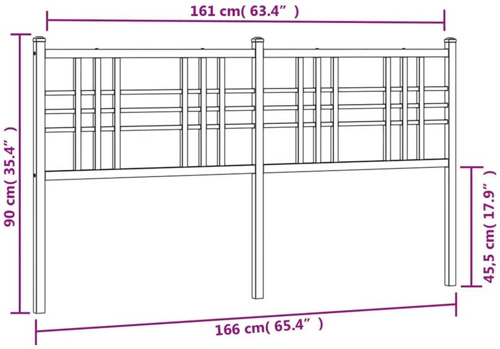 Metalinis pakaitinis galvūgalis, baltos spalvos, 160cm