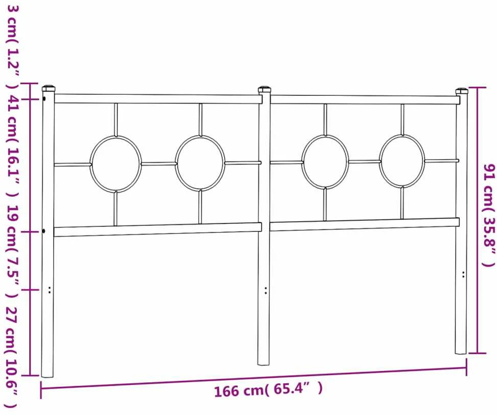 Metalinis galvūgalis, baltos spalvos, 160cm