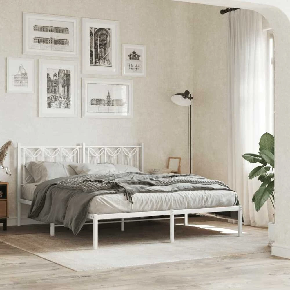 Metalinis pakaitinis galvūgalis, baltos spalvos, 160cm