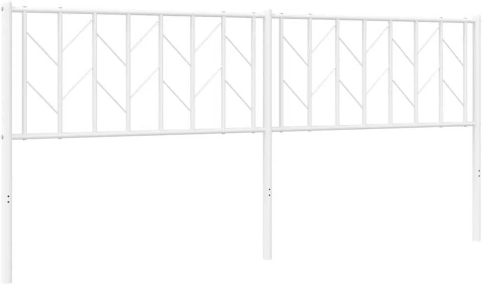 Metalinis galvūgalis, baltos spalvos, 193cm