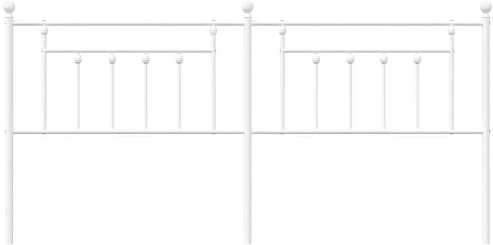 Metalinis galvūgalis, baltos spalvos, 193cm
