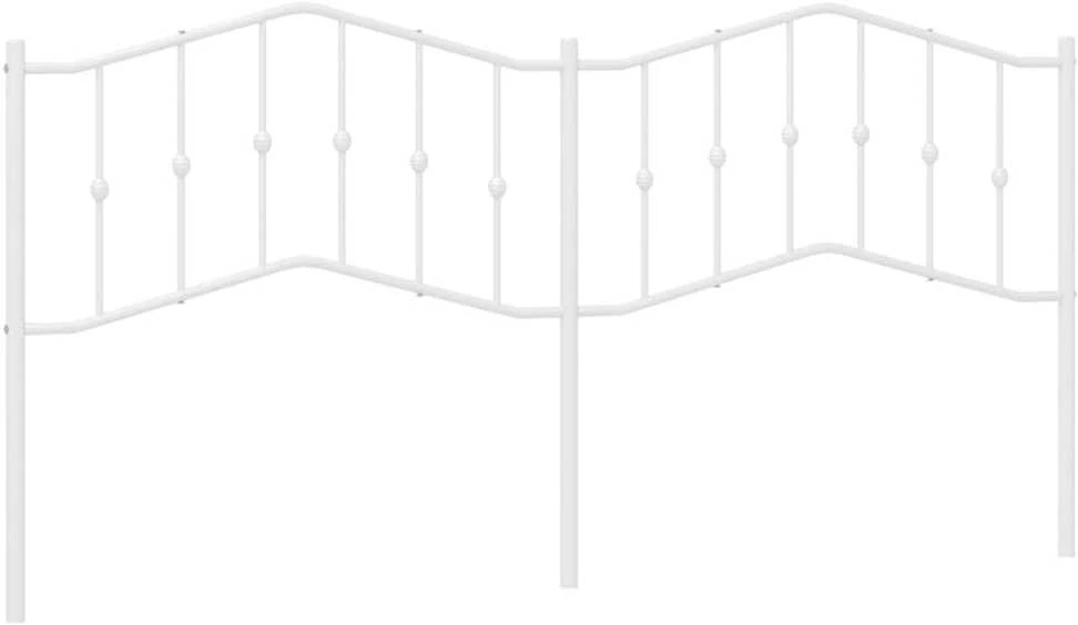 Metalinis galvūgalis, baltos spalvos, 193cm