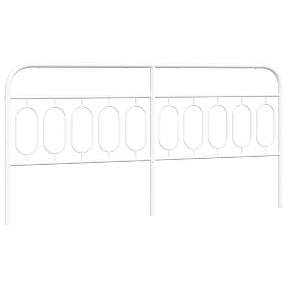 Metalinis galvūgalis, baltos spalvos, 200cm