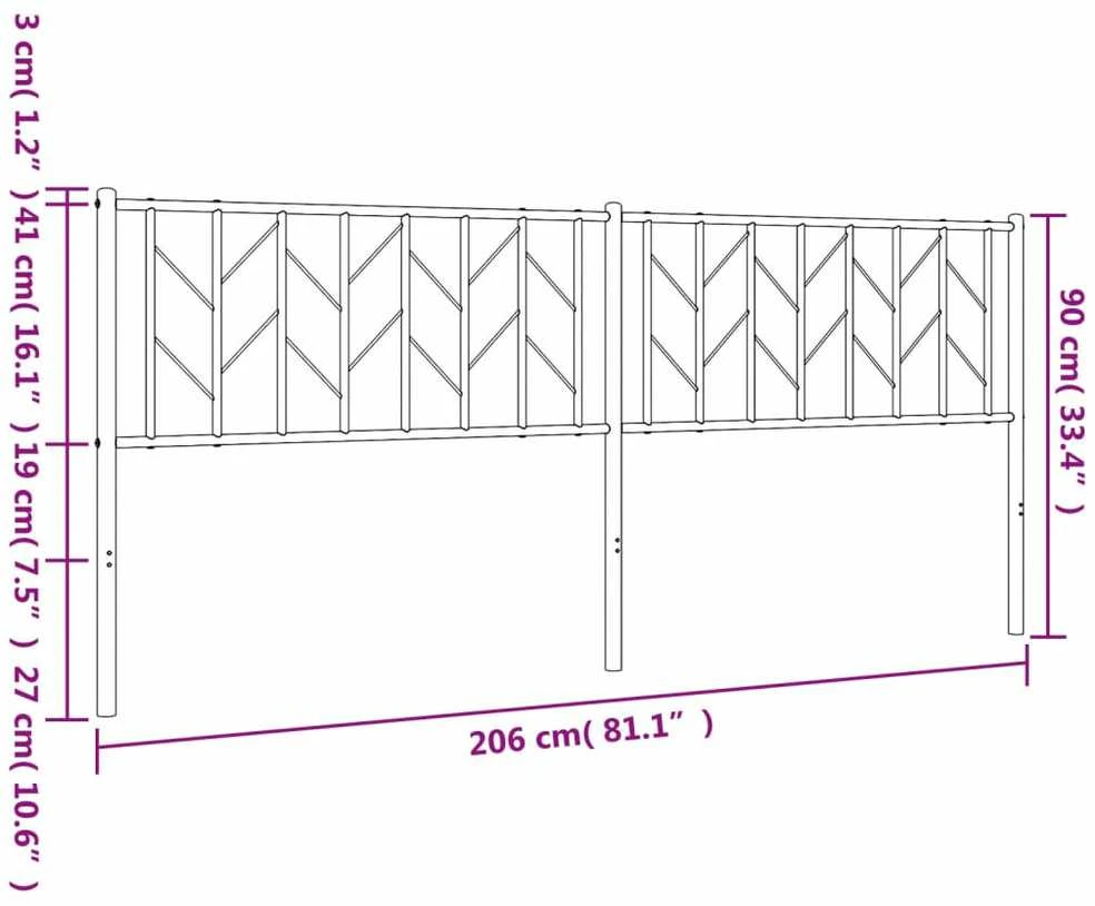 Metalinis pakaitinis galvūgalis, baltos spalvos, 200cm