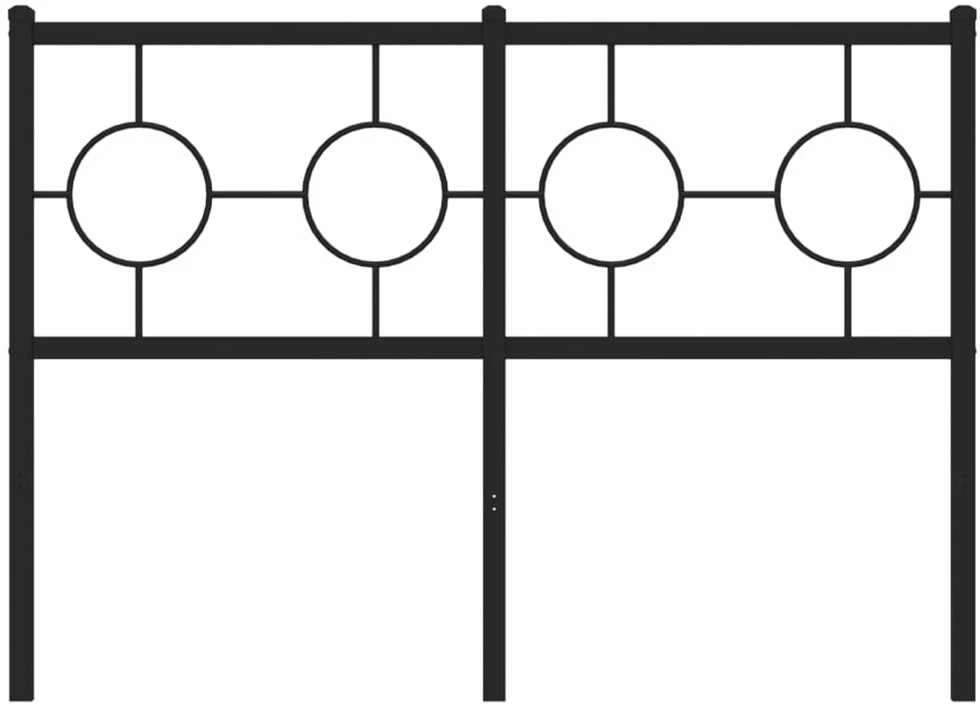 Metalinis galvūgalis, juodos spalvos, 120cm
