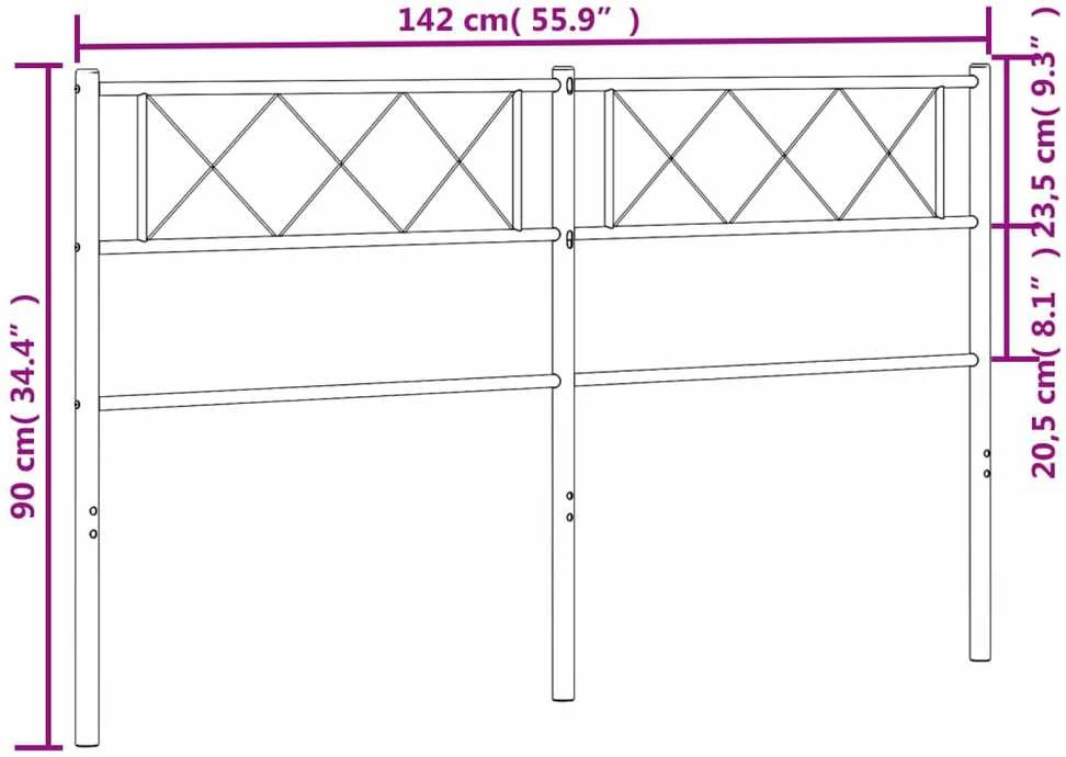 Metalinis galvūgalis, juodos spalvos, 135cm