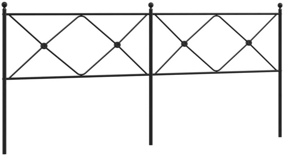 Metalinis galvūgalis, juodos spalvos, 193cm