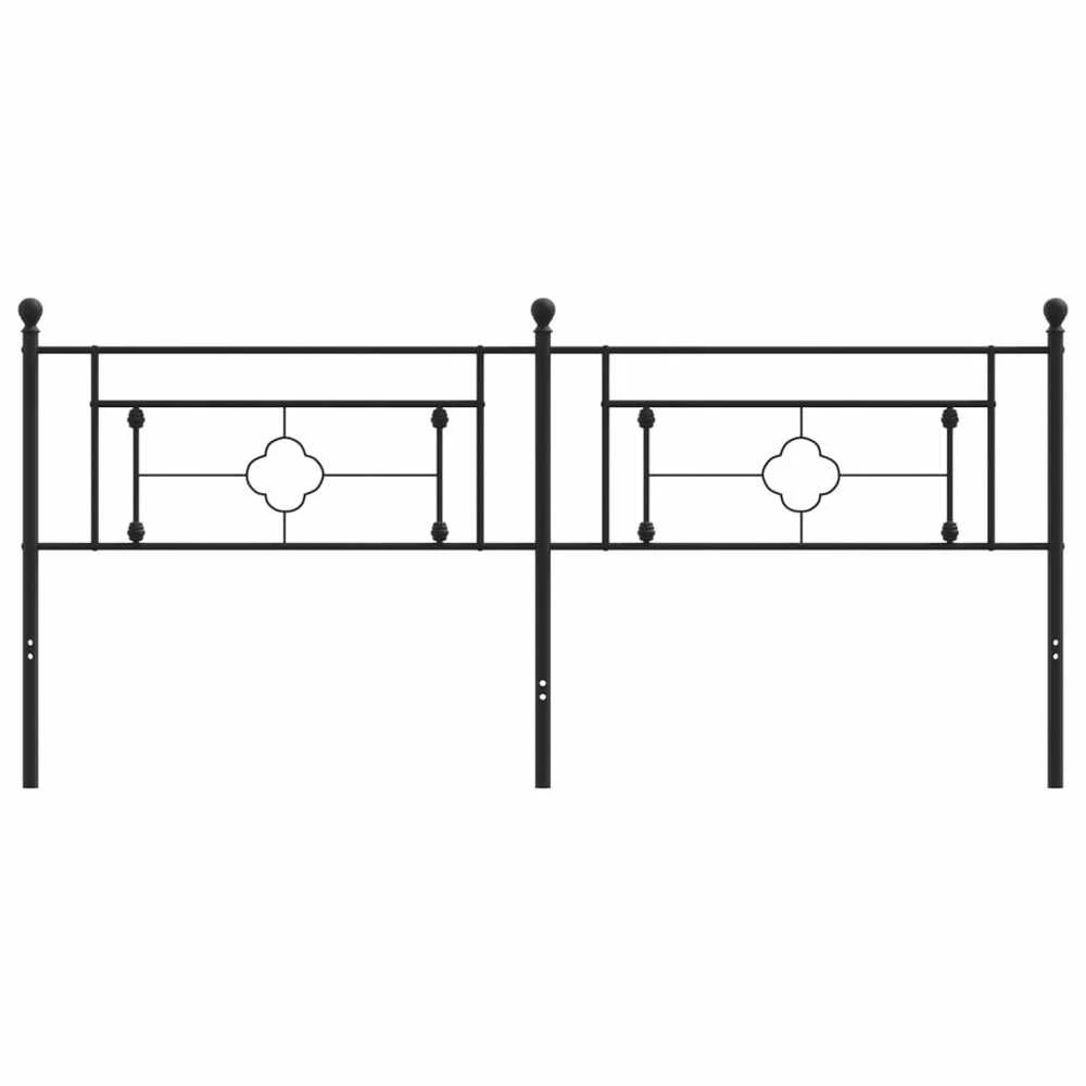 Metalinis galvūgalis, juodos spalvos, 200cm