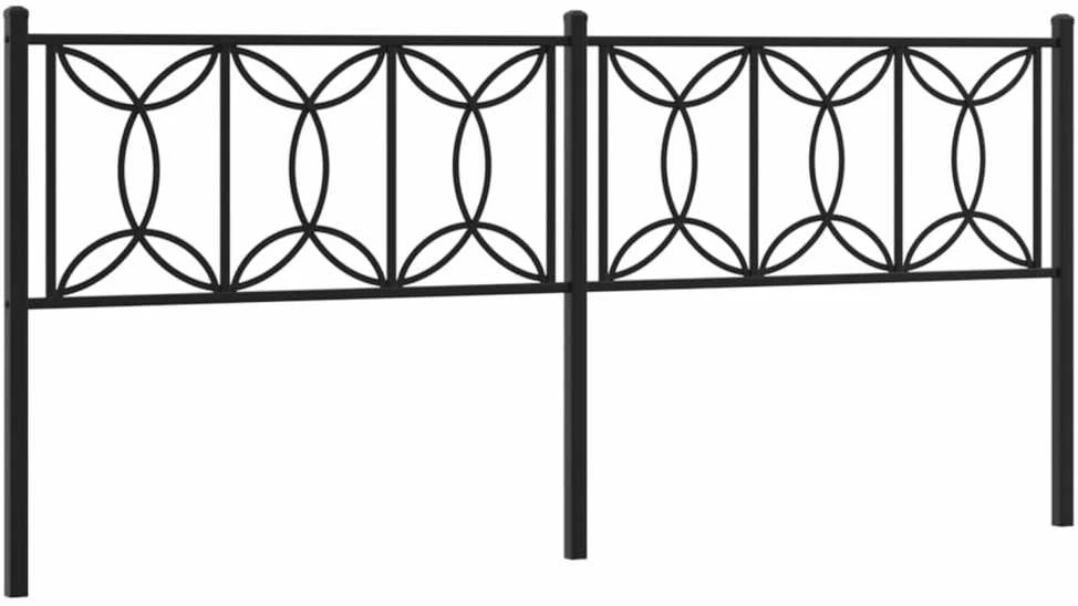 Metalinis pakaitinis galvūgalis, juodos spalvos, 200cm