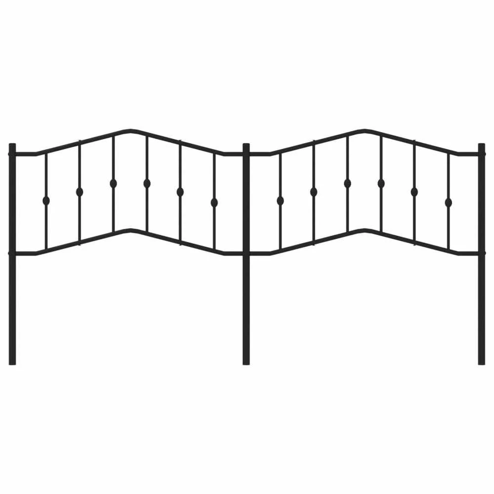 Metalinis pakaitinis galvūgalis, juodos spalvos, 200cm