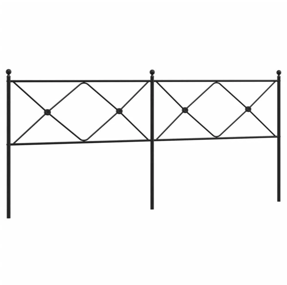 Metalinis galvūgalis, juodos spalvos, 200cm