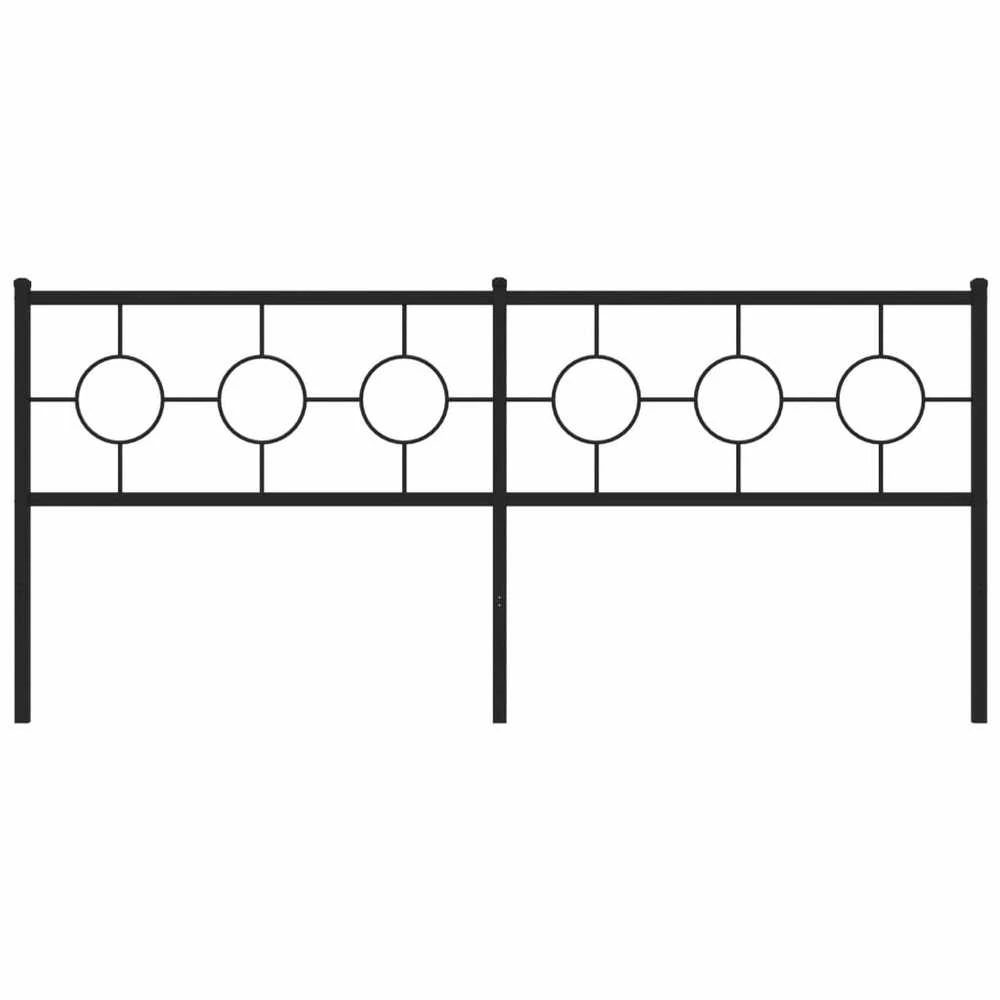 Metalinis galvūgalis, juodos spalvos, 200cm