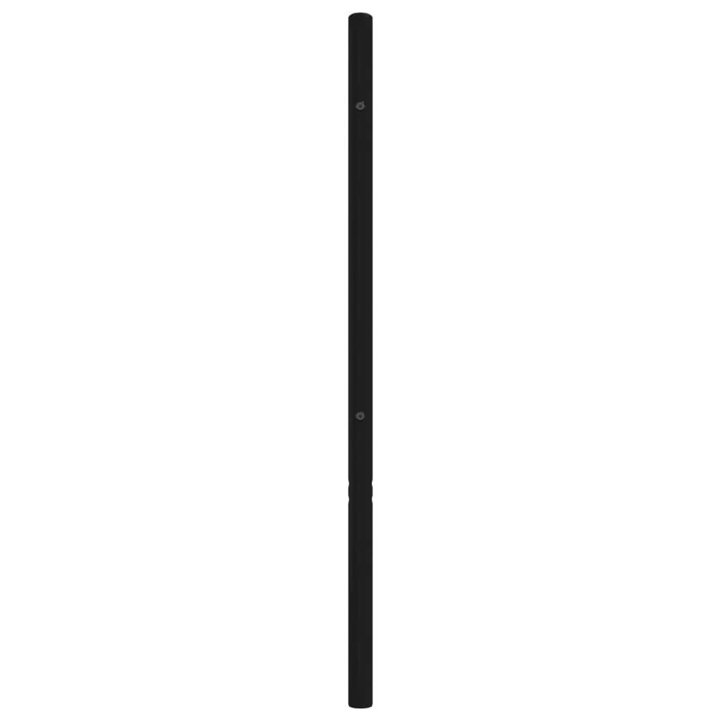 Metalinis galvūgalis, juodos spalvos, 200cm