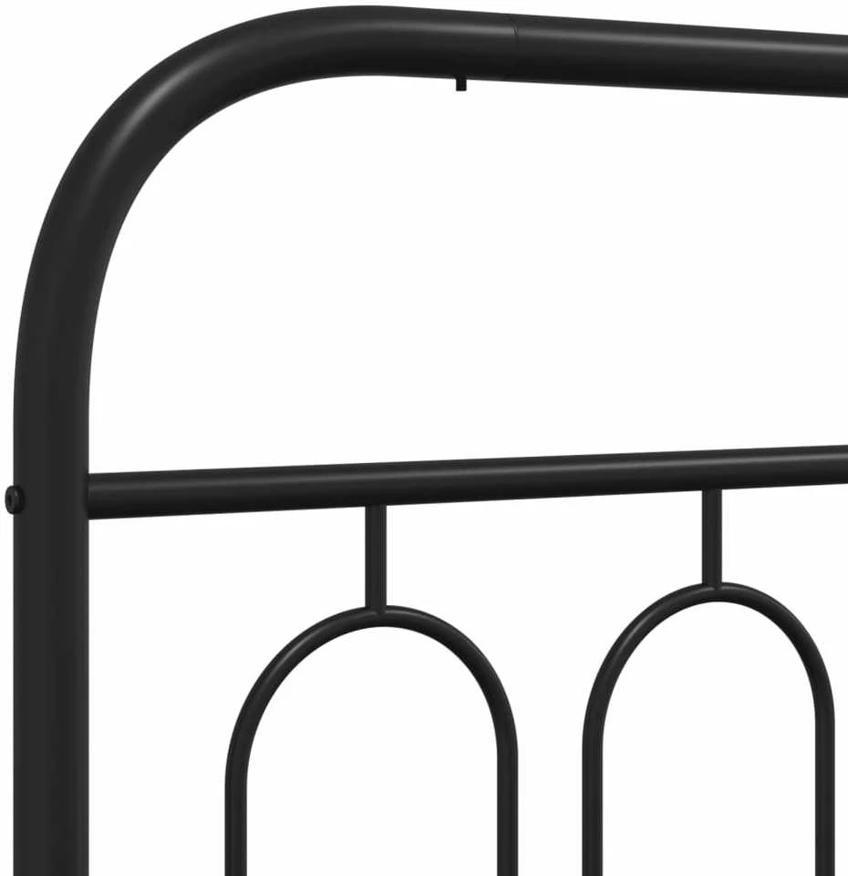 Metalinis pakaitinis galvūgalis, juodos spalvos, 75cm