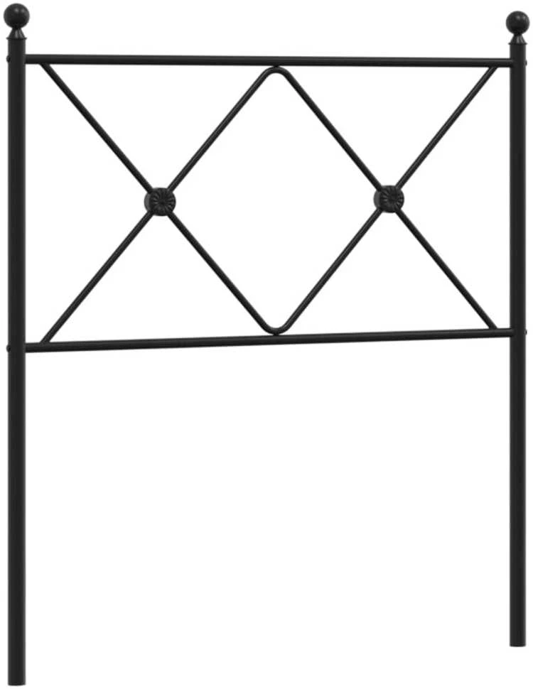 Metalinis galvūgalis, juodos spalvos, 80cm